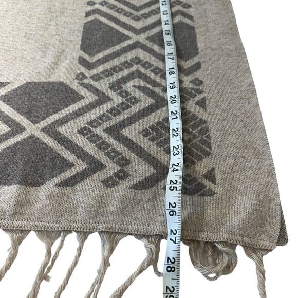 Farrow Tan Aztec Print Blanket Wrap Poncho, OS - Picture 10 of 10